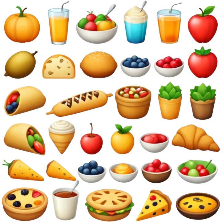 Create an emoji that reflects all kinds of food emoji