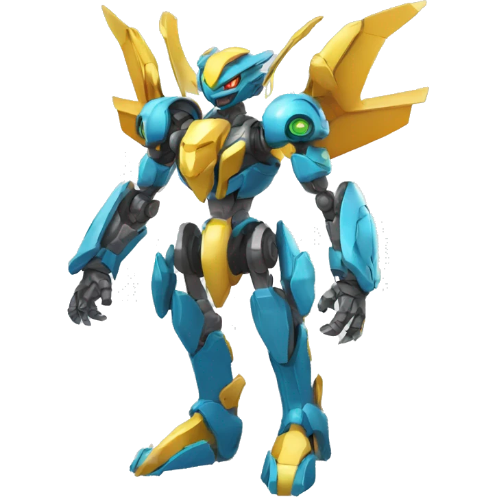 Futuristic Mechanical Pokémon-Medabot-Dragon full body emoji