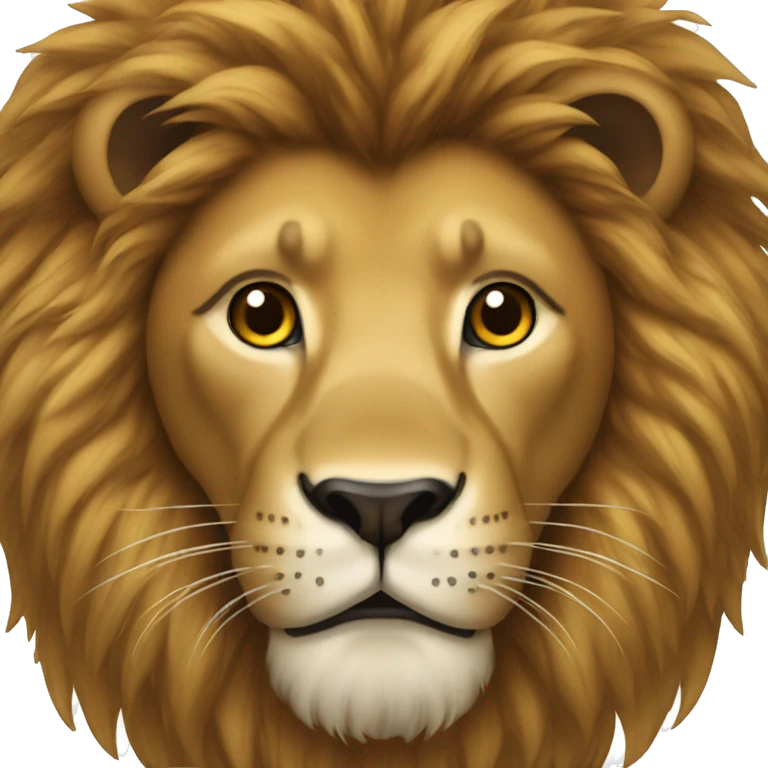 lion with afro hair emoji