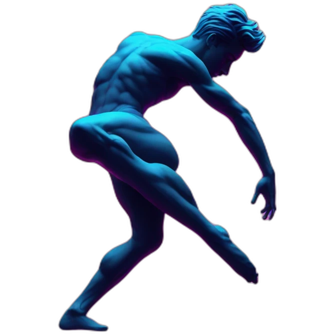  male dancer neon sign booty emoji