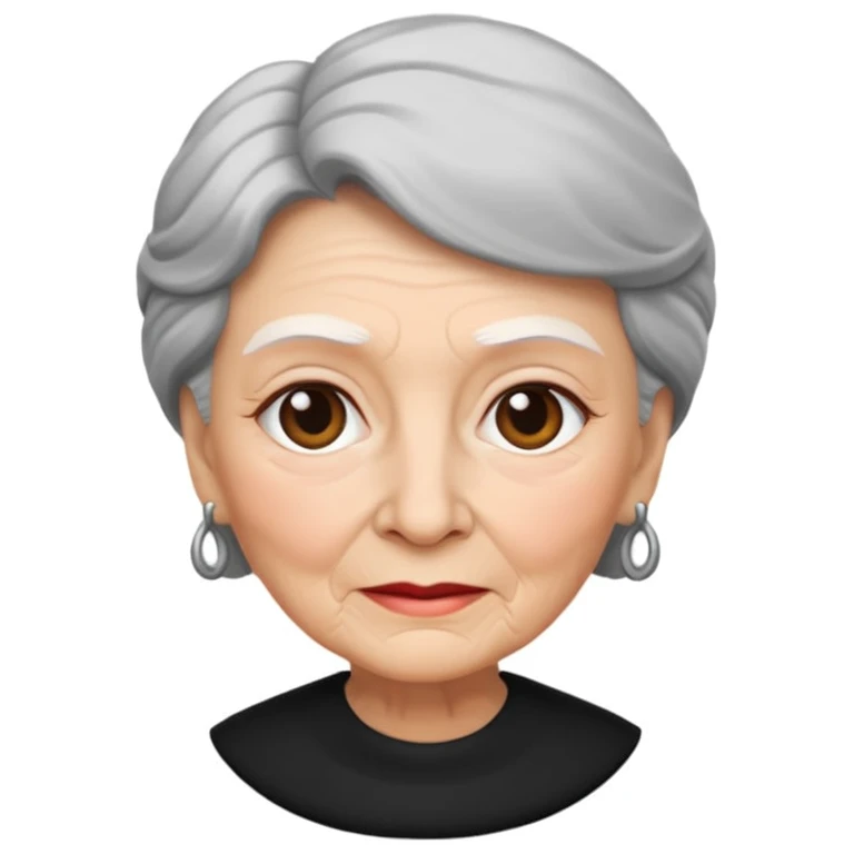 Siyah giymiş babaanne emoji
