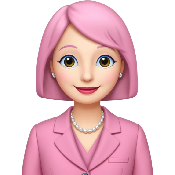 pingu mother wearing the pink chanel suit the Jackie kenddy wore emoji