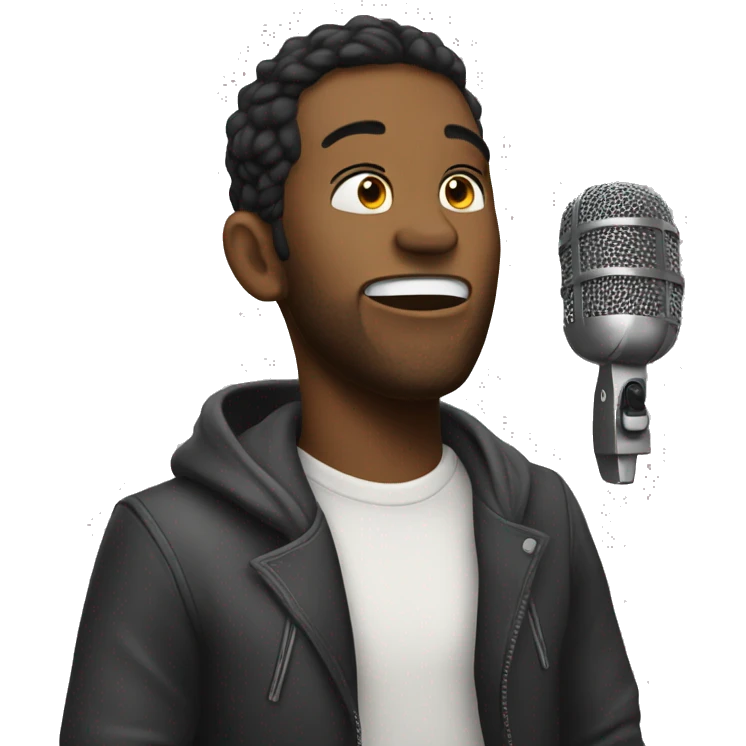 Singing in studio emoji