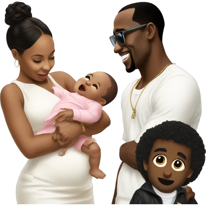 p diddy with baby oul emoji