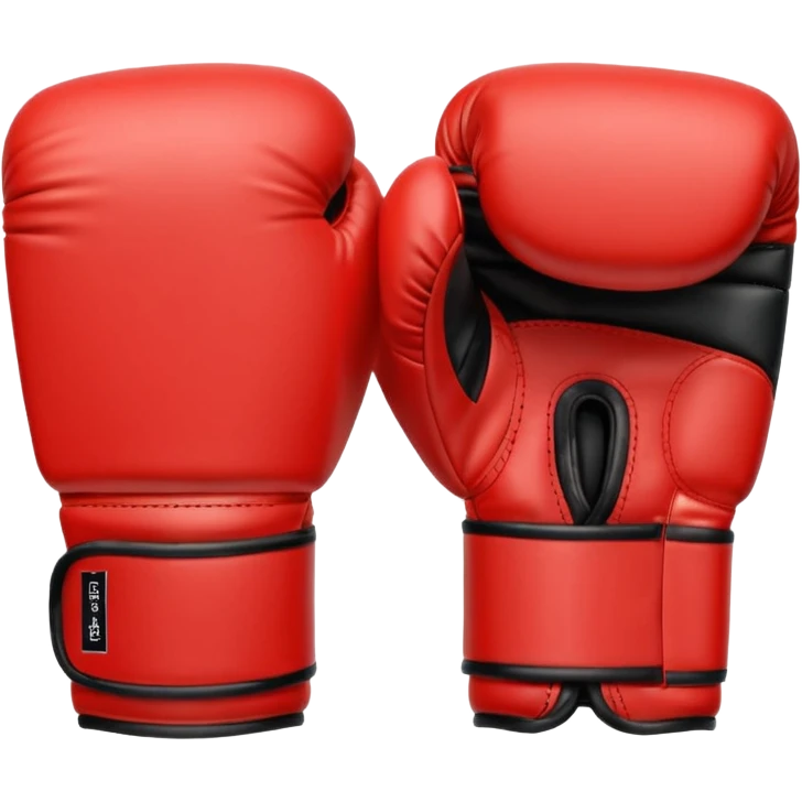 Minimalistic flat vector icon, iOS style, thin black contour on white background. Boxing gloves or a fighter silhouette in stance. emoji