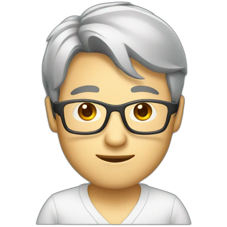 chinese thin glasses developer emoji