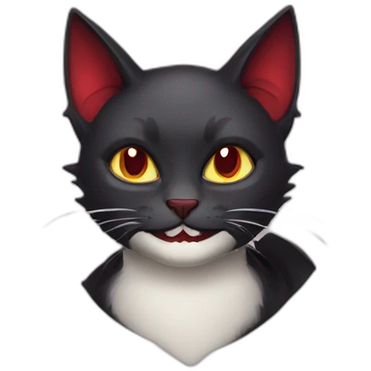 Vampire cat emoji