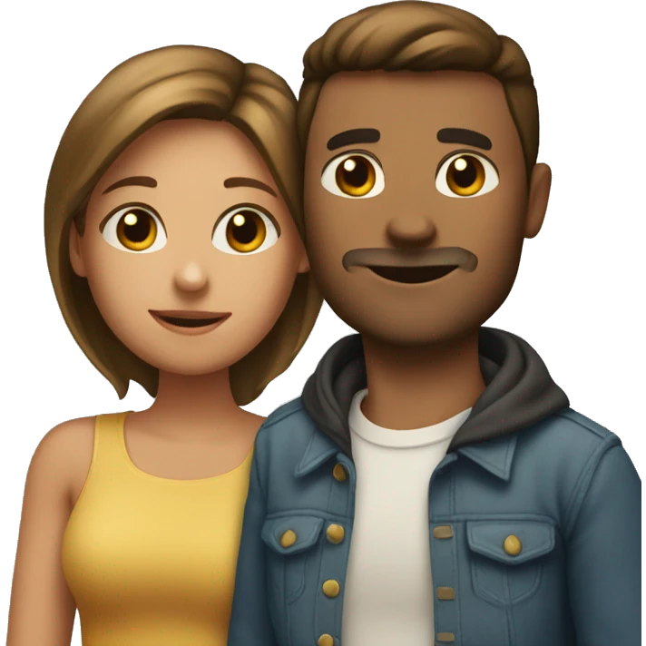 a couple who look very similar but hug each other so you don't know if they are siblings or dating emoji