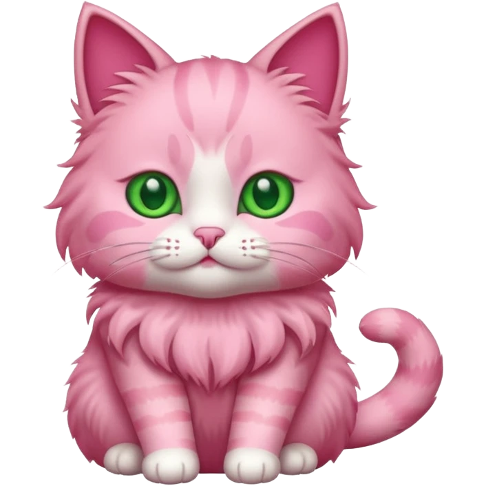Pink cat emoji