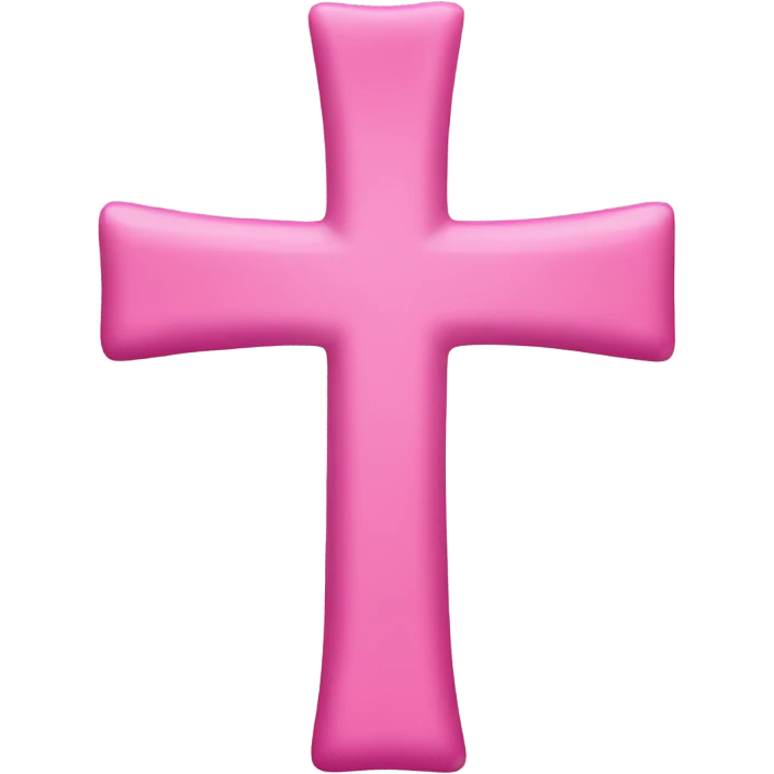 Pink not religious cross mark emoji