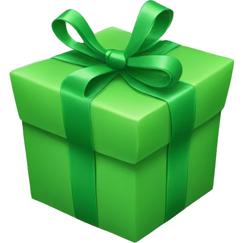 Green gifts  emoji