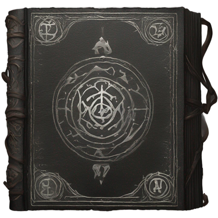 Black witch spell book  emoji