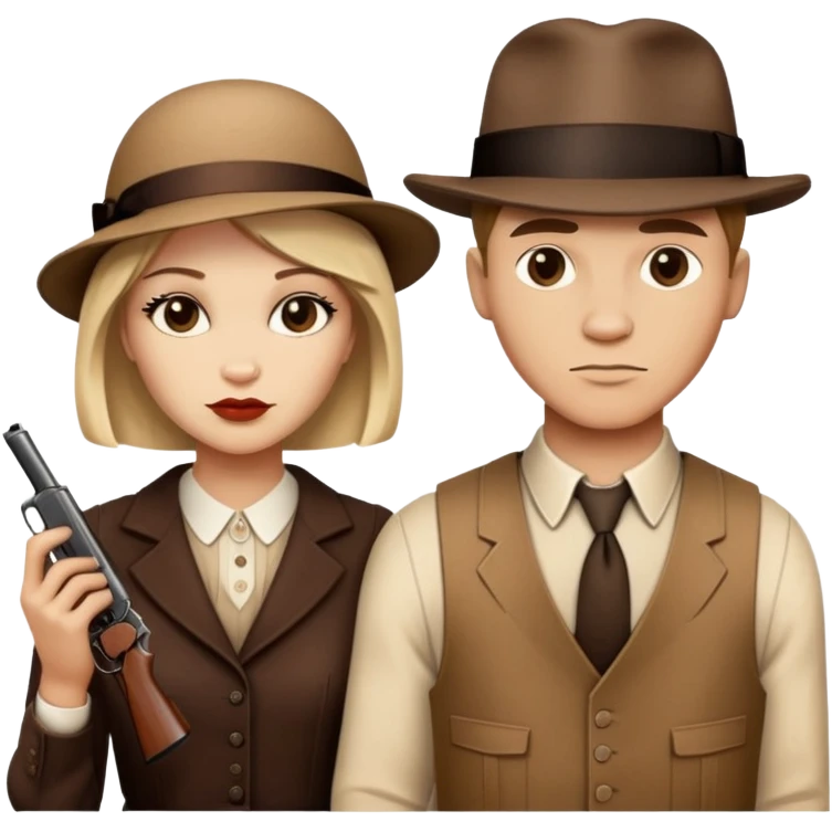 Bonnie and Clyde emoji