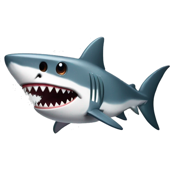 Shark with knife emoji
