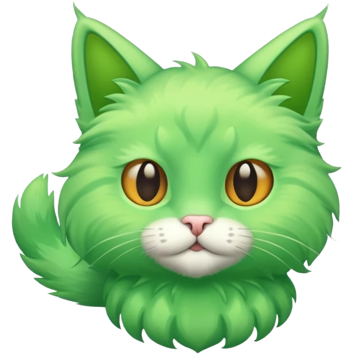 chat volant vert la droite emoji