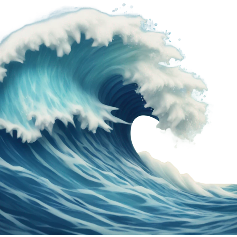 Ocean wave emoji