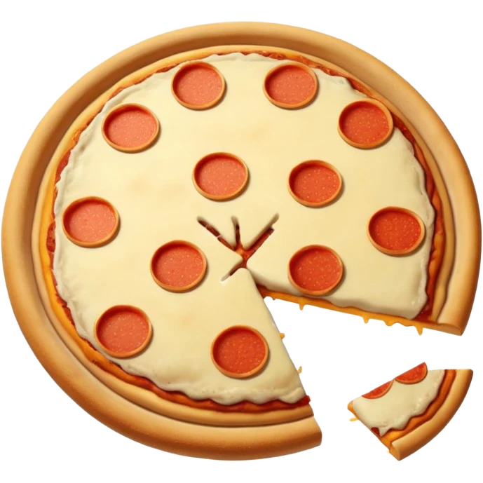 pizza with a big butt emoji