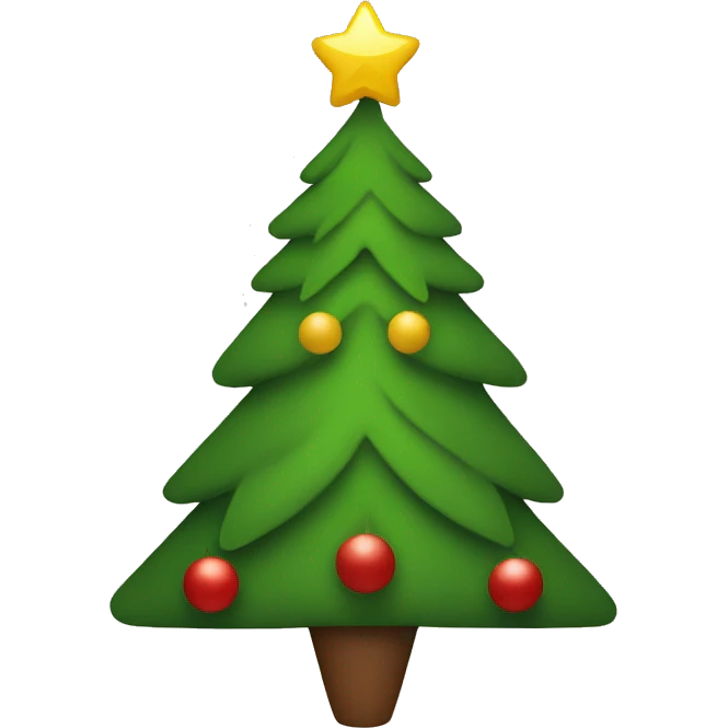 Minimalistic Christmas tree emoji