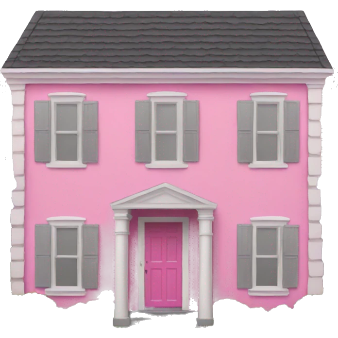 pink house emoji