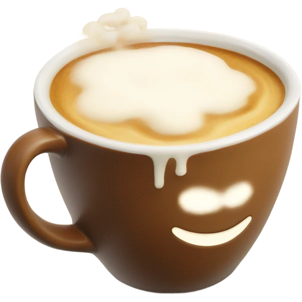 Hot latte in mug emoji