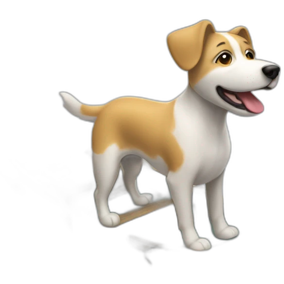 un chien qui conduit un bateau emoji