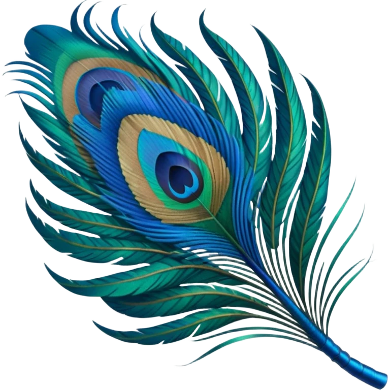 Peacock feather emoji