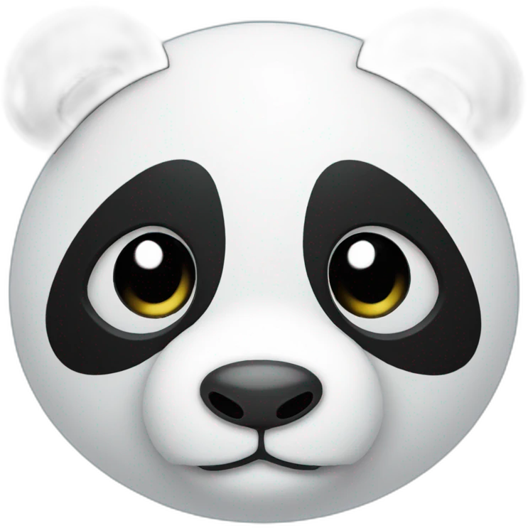 Mini panda toy emoji