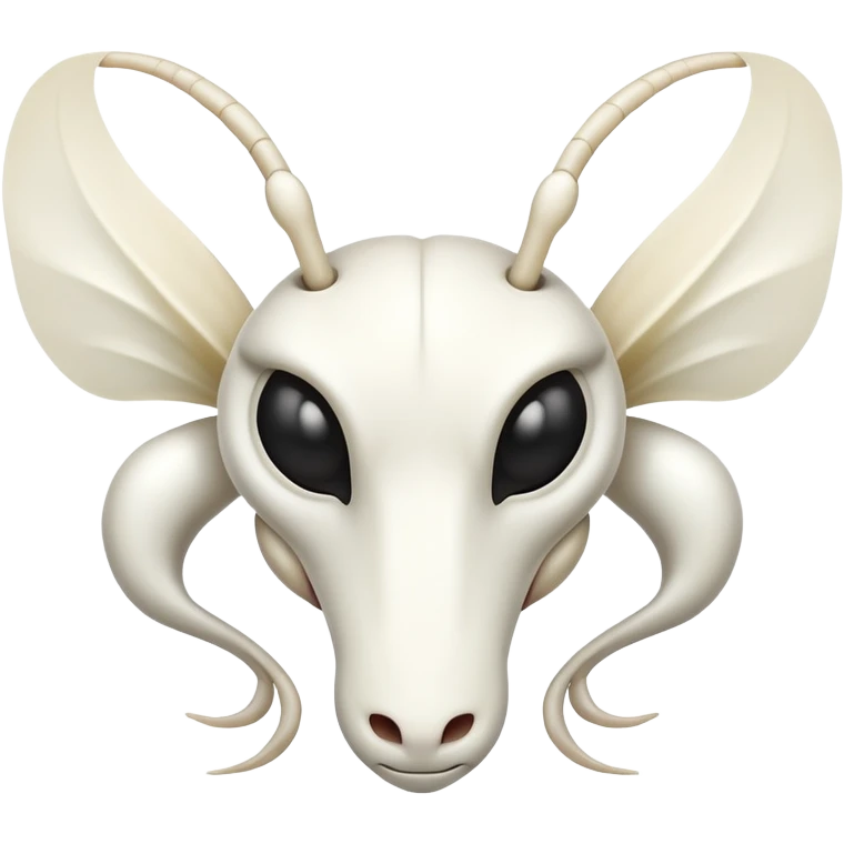 White Mantis Face emoji