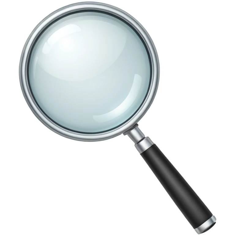 magnifying glass emoji