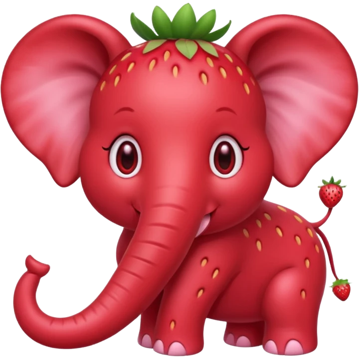 Stawberry éléphante  emoji