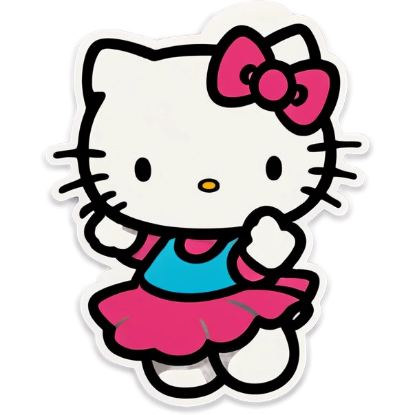 hello kitty dancing  emoji