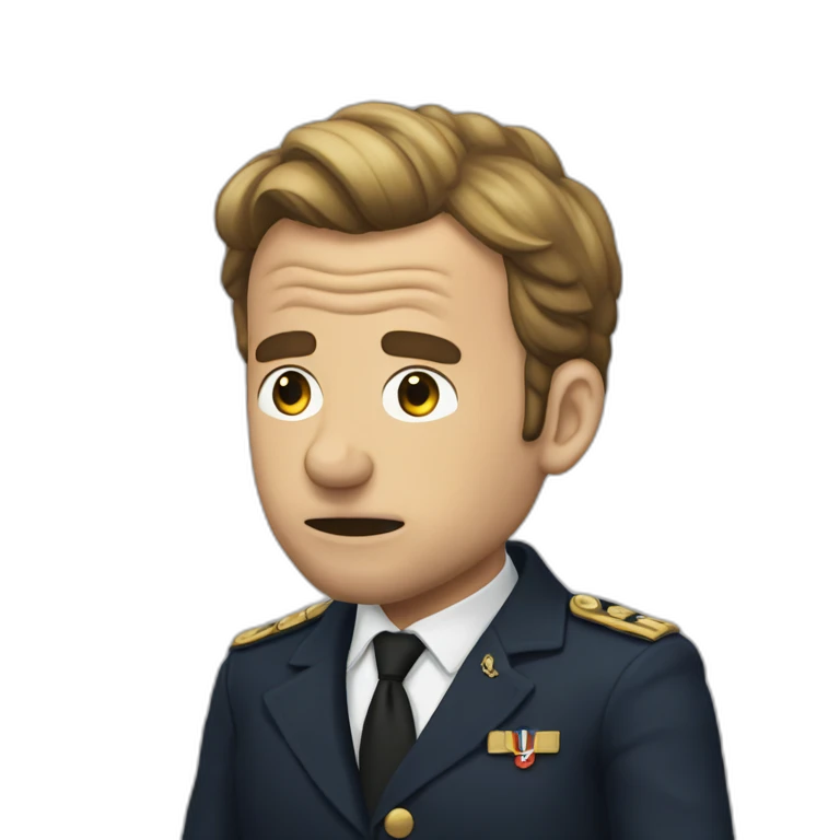 Macron qui pleure emoji