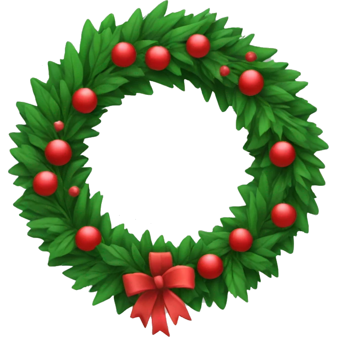 christmas wreath  emoji