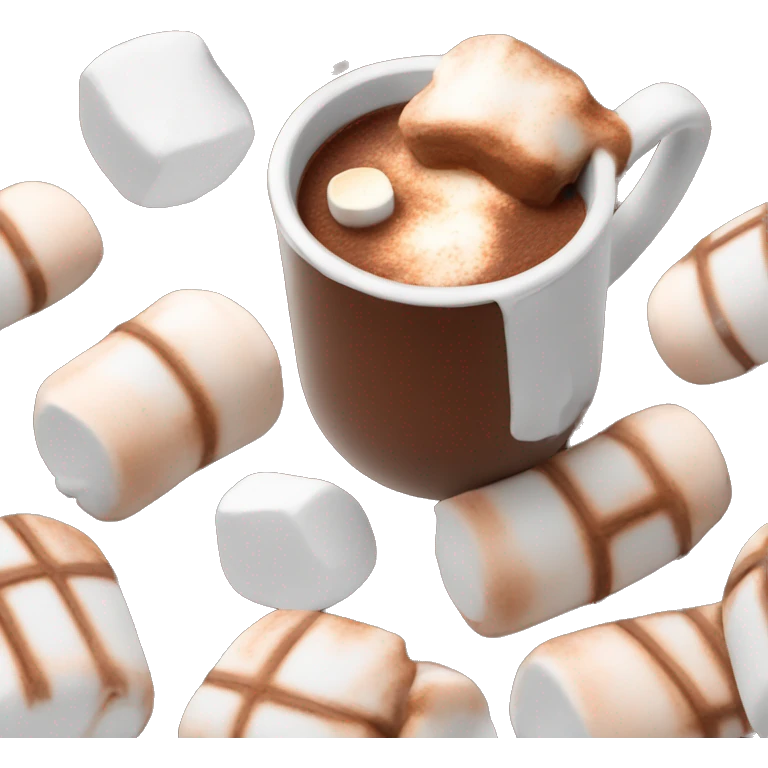 Hot chocolate with Marshmallows  emoji