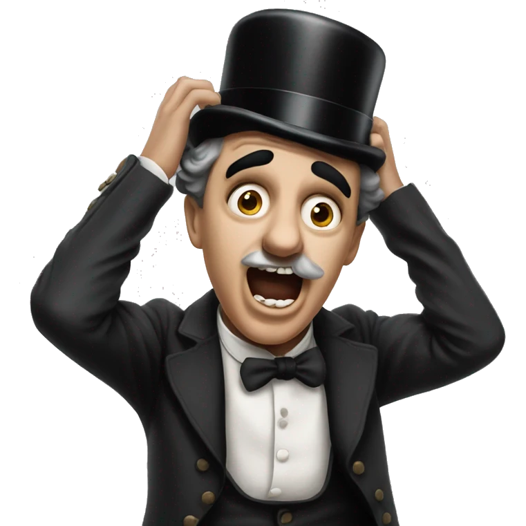 charlie chaplin shock emotion emoji