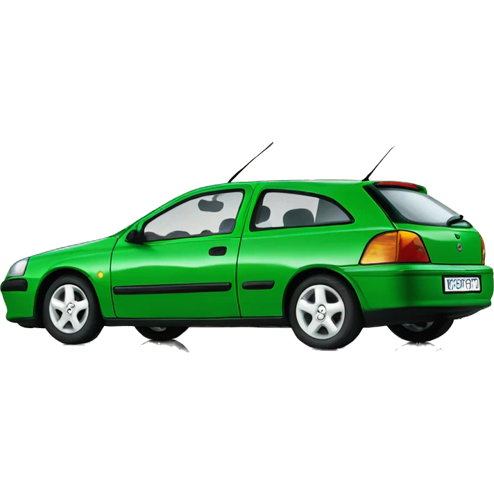 Green Opel Astra Merit 1997 emoji