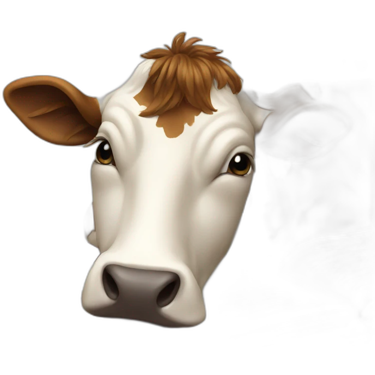 cow studying emoji
