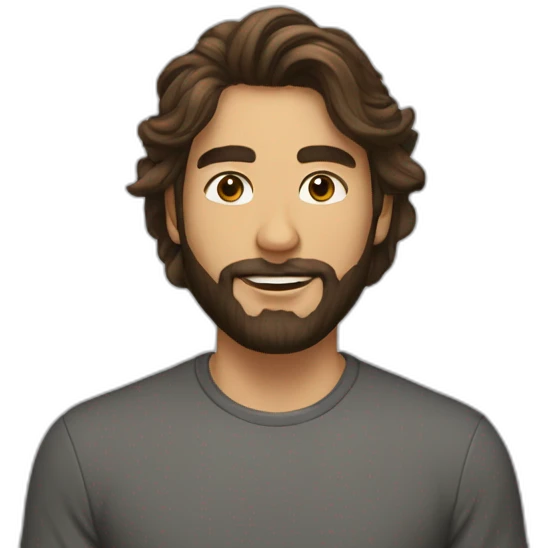 dev-beard-brunette-wavyhair-working-pc emoji