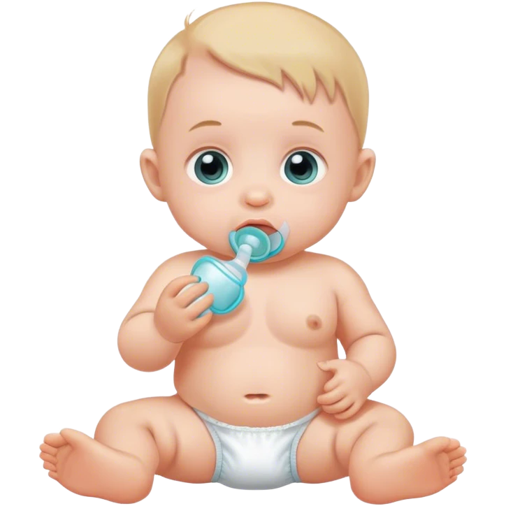 Diaper and pacifiers emoji