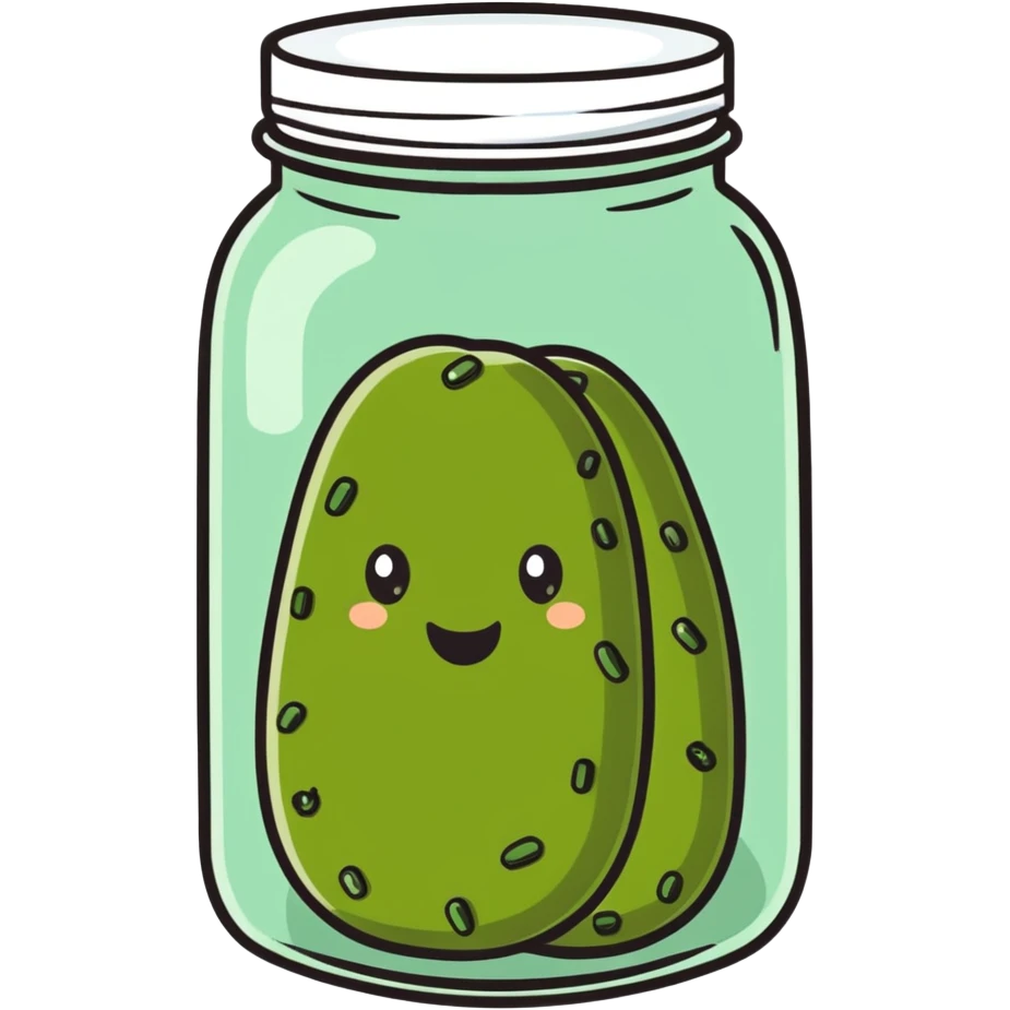 Pickle in a jar emoji