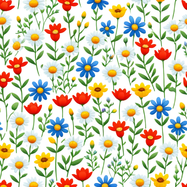 scandinavian wildflowers emoji