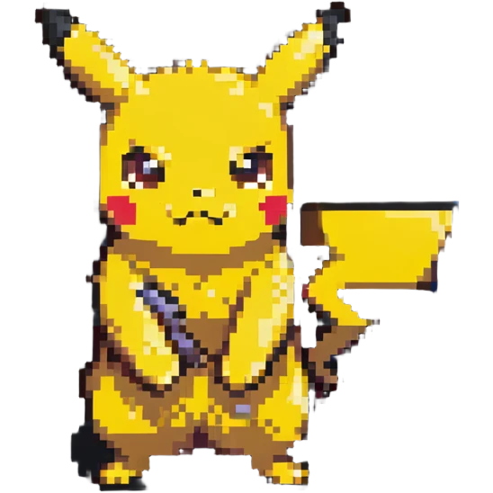scary Pikachu emoji