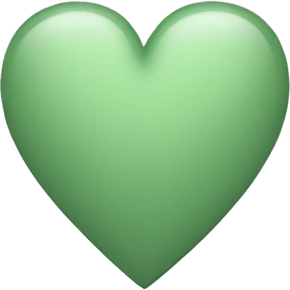 Sage Green heart emoji emoji