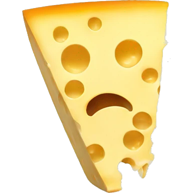cheese with hidden face emoji