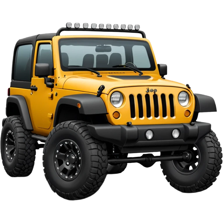 A Jeep Wrangler that has muscles emoji