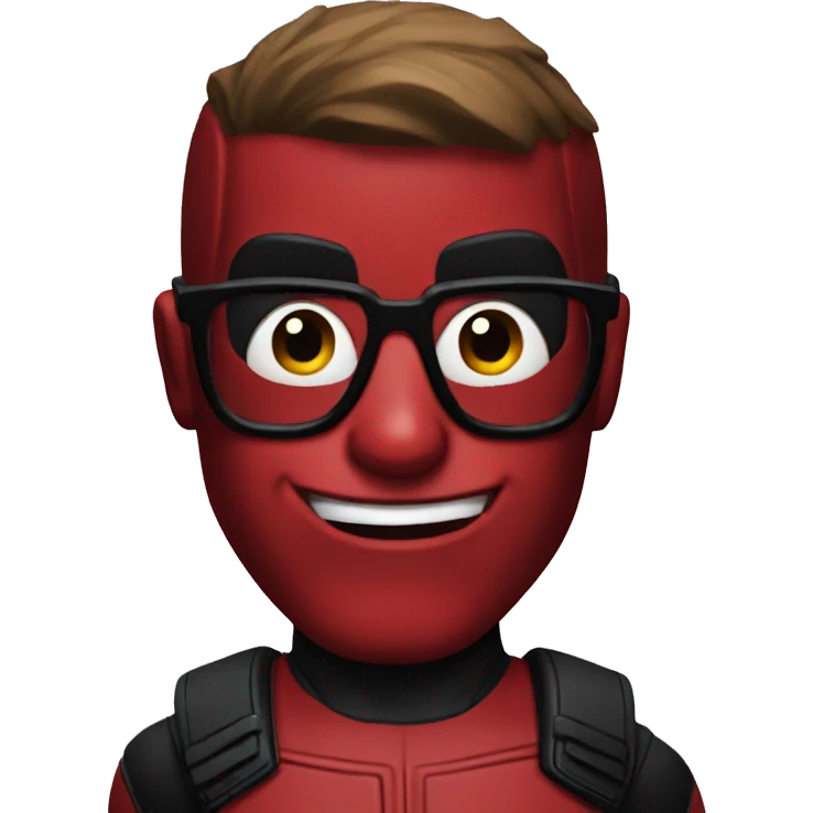 Deadpool with glasses emoji