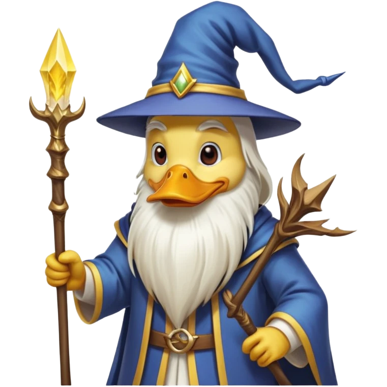 Duck wizard emoji