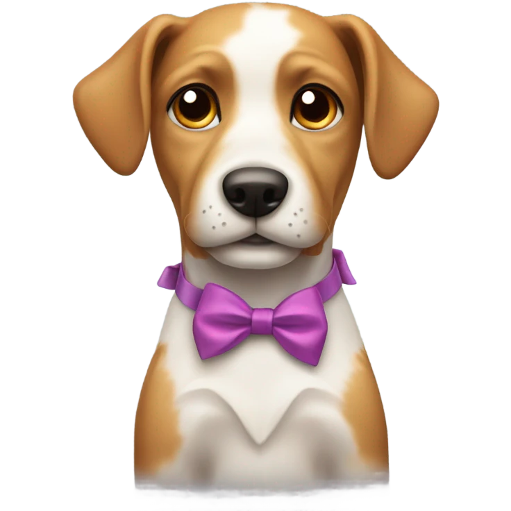Dog with bow emoji