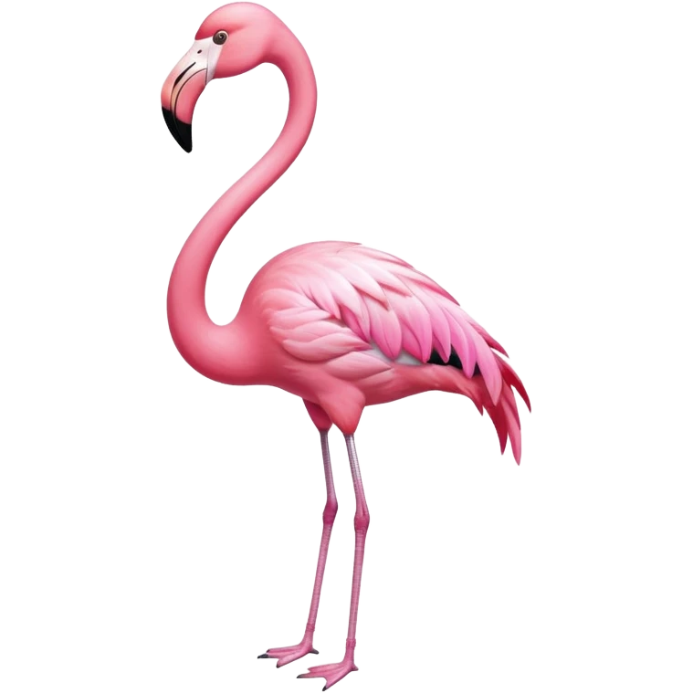 flamingo with shirt emoji