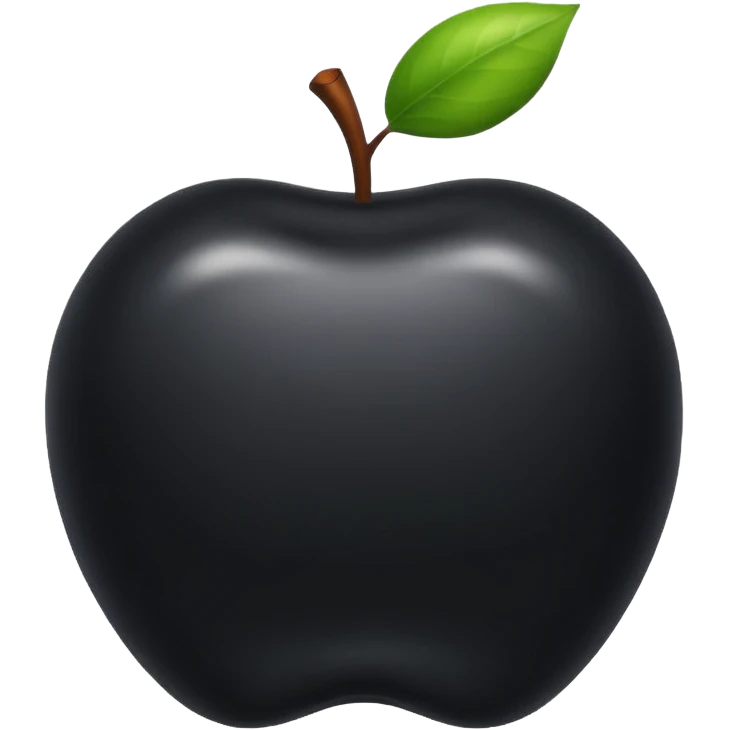exercise nr 1 thats what it should symbolize It should look like an apple emoji The same style and be black  emoji